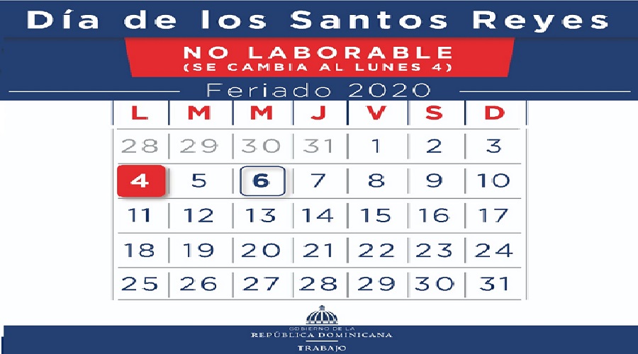 El feriado del "Día de los Santos Reyes" se cambia lunes ...