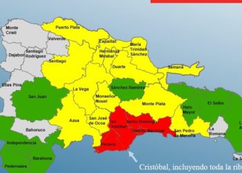 Veinticinco provincias en alerta, cuatro de ellas en roja, por lluvias