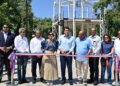 David Collado entrega remozado parque Duarte de San Fernando, Montecristi