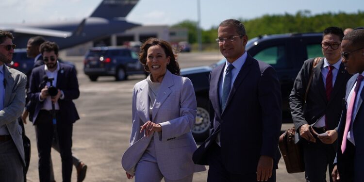 Gobernador recibe a la vicepresidenta de EEUU, Kamala Harris