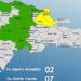 Dos provincias en alerta Amarilla y siete en Verde