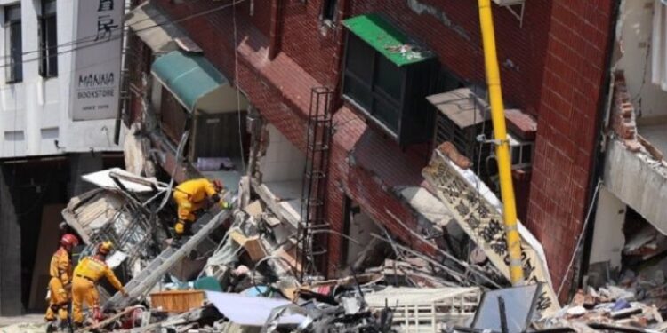 Aumenta a nueve cifra de muertos por terremoto en Taiwán