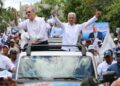Luis Abinader encabeza marcha caravana en Cotuí