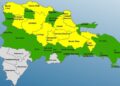En alerta Amarilla 11 provincias y en Verde 15 y el Distrito Nacional