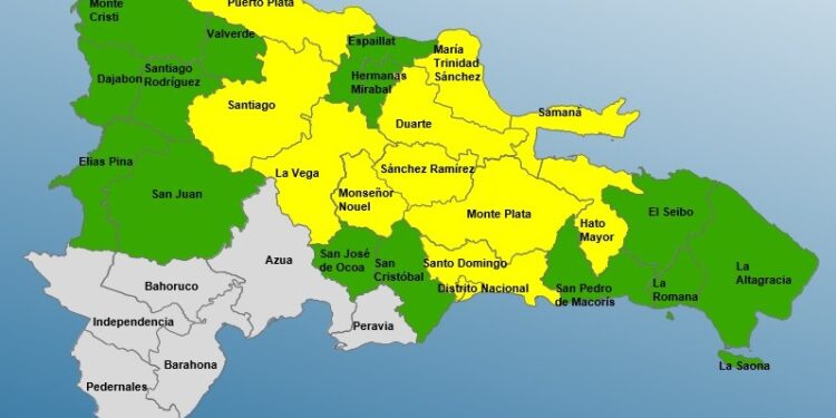 El COE eleva a 26 las provincias en alerta por lluvias