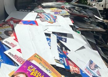ADN retira propaganda política de las calles del Distrito Nacional