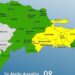 En alerta Amarilla 8 provincias y el Distrito Nacional, 19 están en Verde