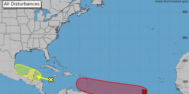 La ONAMET pronostica aguaceros dispersos