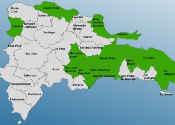 Aumentan a 12 provincias y al Distrito Nacional en aleta Verde