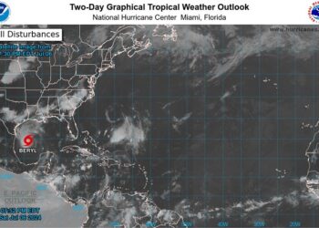 Tormenta Beryl se fortalecerá y se convertirá en huracán este domingo