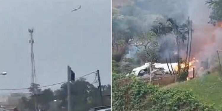 VIDEO: Avión de pasajeros con 61 personas a bordo se estrella en Brasil