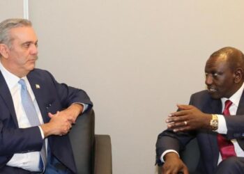 Abinader se reúne con el presidente de Kenia en Nueva York