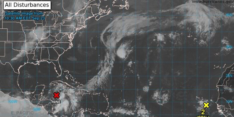 Centro de Huracanes emite advertencia por potencial ciclón tropical Nueve