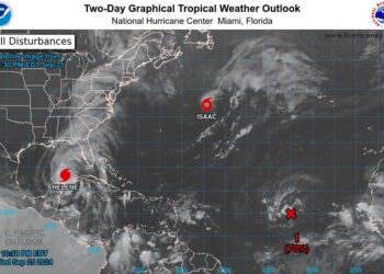Una depresión tropical podría formarse en dos días