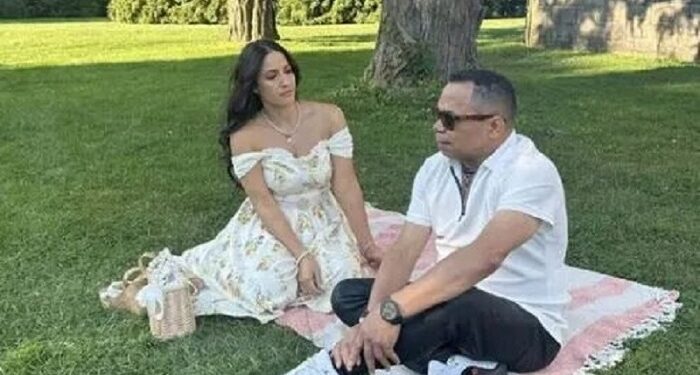 Joe Veras y la comunicadora Caroline Pimentel con foto que llama la atención en redes sociales