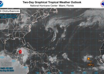 Se forma tormenta tropical Helene sobre el mar del Caribe