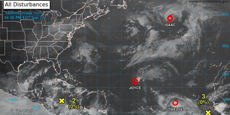 Tormenta Joyce podría bajar a depresión tropical el lunes