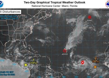Centro de Huracanes emite advertencias sobre depresión tropical Joyce