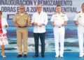Presidente Abinader inaugura obras en la zona naval central
