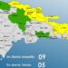 Aumentan a 9 las provincias en alerta Amarilla y 4 y el Distrito Nacional en Verde