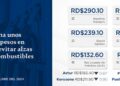 Mantienen precios de gasolina, gasoil y gas licuado; baja el Kersone y aumenta el Fuel Oil