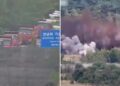 VIDEO: Corea del Norte explota todas las carreteras que conectan con el Sur