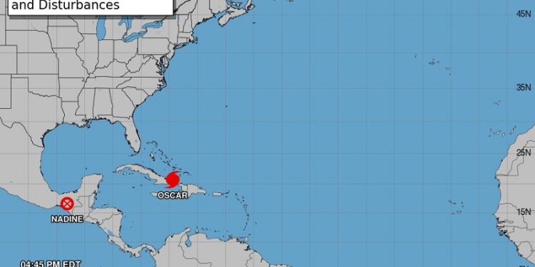 Huracán Oscar cerca de tocar tierra en Cuba, se esperan condiciones huracanadas y fuertes lluvias