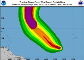 Pronostican aguaceros con tormentas eléctricas y ráfagas de viento