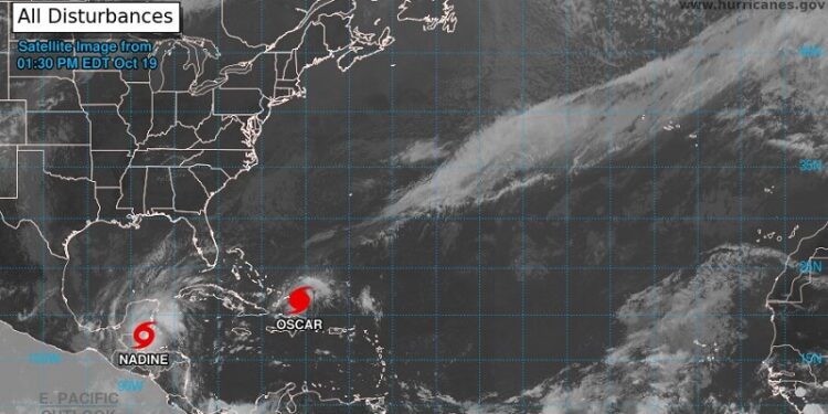 Oscar pasa a huracán, emiten aviso para las Islas Turcas y Caicos y el sureste de Bahamas