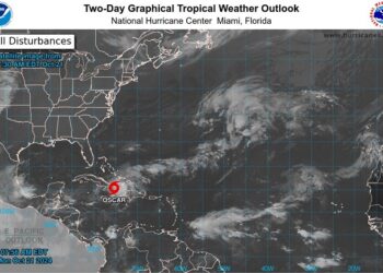 Oscar es tormenta y sigue dejando fuertes lluvias sobre el este de Cuba