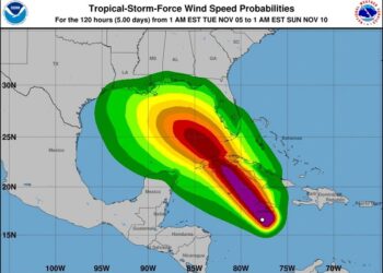 El INDOMET anuncia aguaceros con tormentas eléctricas y ráfagas de viento