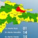Una provincia en alerta Roja, 13 y el Distrito Nacional en Amarilla y 15 provincias en Verde