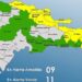 El COE mantiene 9 provincias en alerta Amarilla, 10 y el Distrito Nacional en Verde