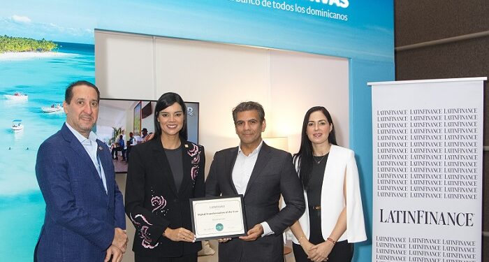 LatinFinance otorga a Banreservas el premio “Transformación Digital del Año en América Latina y el Caribe”