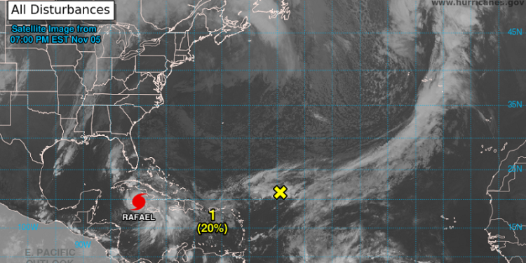 Rafael se convierte en huracán