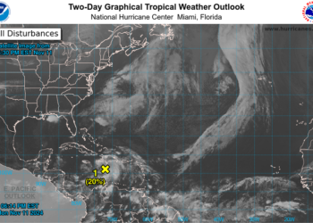 Una depresión tropical podría formarse el fin de semana en el Mar Caribe central