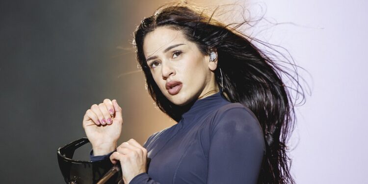 Rosalía aparece en Valencia repartiendo alimentos para afectados por la DANA