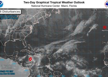 Se forma la tormenta tropical Rafael, que el martes sería un huracán
