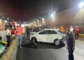 Controlan emergencia por fuga de gas tras accidente en el túnel 27 de Febrero