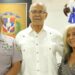 Director general de la Policía recibe visita del expelotero César Gerónimo