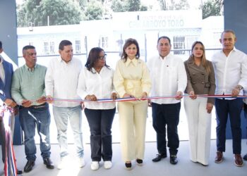 Vicepresidenta Raquel Peña en entrega de obras para en la provincia Monseñor Nouel