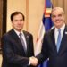 Abinader recibe al secretario de Estado de los Estados Unidos, Marco Rubio