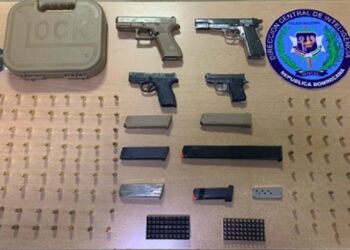 Policía y Ministerio Público incautan cuatro armas de fuego ilegales