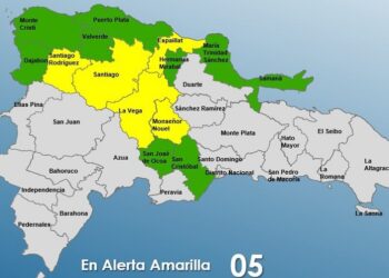 Rescatan 12 personas del Río Blanco, en Bonao, cinco provincias en alerta Amarilla y nueve en Verde