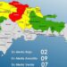 Dos provincias en alerta Roja, nueve en Amarilla y siete en Verde