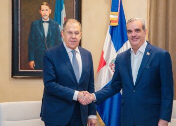 Presidente Abinader recibe al canciller ruso, Serguéi Lavrov