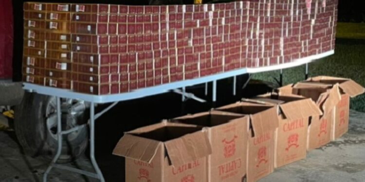 Decomisan 79,200 unidades de cigarrillos en Loma de Cabrera