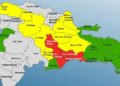 El Distrito Nacional y tres provincias en alerta roja por lluvias