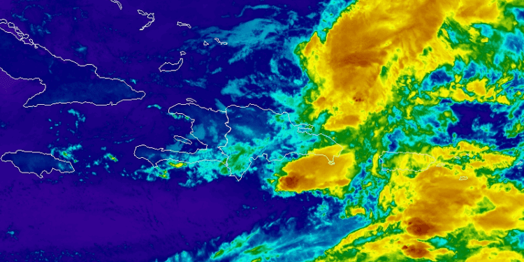 El INDOMET pronostica aguaceros intensos y tormentas eléctricas