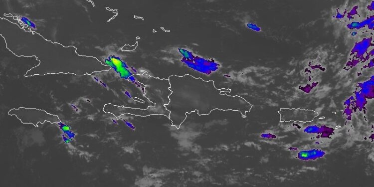 Pronostica el INDOMET domingo de aguaceros vespertinos